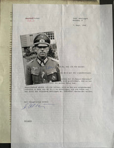 Robert Alber: Knight's Cross Holder Panzer Abteilung 201: Hand Signed Photograph Grouping